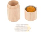 Porta Aghi Da Cucito A Puntaspilli In Legno, Grande Capacità, Multifunzionale, Portatile, Con Aghi Da Ricamo Allo Zenzero