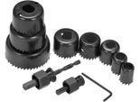 Inf Set Di Seghe A Tazza Per Legno 11 Pezzi, 19-64 Mm Acciaio Al Carbonio