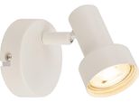 Briloner Applique Orientabile Ø8X10,5Cm Attacco GU10 Max. 9W Bianco Antico - Lampada Da Parete Camera Corridoio Soggiorno