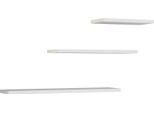 Set Di 3 Mensole Da Parete Tobi Bianco Opaco – Pannello Laminato | Colore: Bianco Opaco | Dimensioni: 60, 45, 30