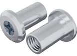 Vidaxl Dado Di Bloccaggio 2 Pezzi Argento M6 X 15 Mm Acciaio