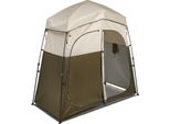 Succebuy Tenda Da Doccia Tenda Da Bagno (2140X1120X213 Cm) Con Protezione Visiva E 2 Vani, Tenda Spogliatoio Incl. Picchetti, Corde E Borsa Per Il Trasporto, Tenda Con Protezione Visiva In Resistente Tessuto Oxford 150D Per Campeggio, Spiaggia E Pesca