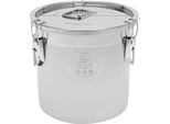 Contenitore Di Stoccaggio, Capacità 21L, Acciaio Inox Resistente, Grigio Chiaro
