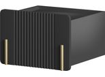 Malmi Comodino Sospeso 45 Cm Con Cassetto – Moderno, Nero Opaco/Oro | Colore: Nero Opaco/Oro