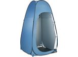 Tenda Da Doccia Succebuy Con Sacca Per Doccia E Funzione Wc (1194X1194X1905 Mm), Tenda Spogliatoio Con Picchetti, Corde E Borsa Per Il Trasporto, Protezione Dalla Vista In Poliestere 190T Per Campeggio, Spiaggia E Pesca, Colore Blu