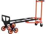 Carrello A Mano Succebuy 3 In 1, Carrello Di Trasporto Fino A 350 Kg, Carrello Pieghevole Con Maniglia E Ruote, Carrello Di Trasporto Per Scale, Carrello A Piattaforma, Carrello Per Scale Per Traslochi Domestici, Uffici E Magazzini