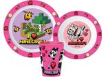Set Di Stoviglie Minecraft Girls Microplastica Con Tazza 260 Ml