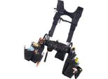 Succebuy Cintura Portautensili Con 19 Tasche E Bretelle, Portautensili, Porta Martello Per Elettricisti, Carpentieri E Lavoratori Edili, Regolabile Da 800 A 1310 Mm