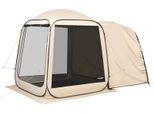 Succebuy Tenda Da Campeggio 182,88X182,88 Cm, Tenda Pop-Up Per Portellone Suv, Tenda Portatile Per 4-6 Persone Con Borsa Per Il Trasporto, Pareti Laterali In Rete, Ideale Per Campeggio, Giardino E Attività All'aperto, Beige