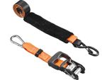 Succebuy Cinghie Di Fissaggio 38,1 X 1828,8 Mm, Cinghie Di Fissaggio Con Moschettoni, Capacità Di Carico 1100 Kg, Borsa Per Il Trasporto, Meccanismo A Cricchetto Per Trasporto, Rimorchi, Moto, Kayak, Tetti Di Auto, Set Di 2