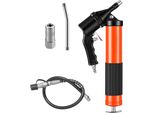 Succebuy Ingrassatore, 413 Bar, Set Di Ingrassatori Con Impugnatura A Pistola, Capacità 0,4 Litri, Incl. Tubo Flessibile Da 45,7 Cm, Tubo Di Prolunga E 2 Ugelli Piatti Per Veicoli E Imbarcazioni