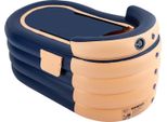 Vasca Da Bagno Gonfiabile - Vasca Da Bagno Portatile - Pieghevole - Con Coperchio - Plastica Ecologica - Blu