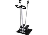 Mini Stepper - Swing Stepper Up-Down - Con Bande Di Resistenza, Display Digitale, Capacità Di Carico Fino A 150 Kg, Per La Casa, Allenamento Della Forza - Nero