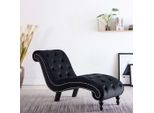 Maison Exclusive - Sedia A Sdraio Nera In Velluto