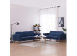 Maison Exclusive - Set Divani 2 Pz In Tessuto Blu