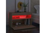 Maison Exclusive - Comodini Con Luci Led 2 Pz Rovere Sonoma 60X35X40 Cm