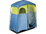 Tenda Doccia Succebuy Con Due Zone, Tenda Spogliatoio (2133X1067X2133 Mm) Con Pratica Tasca Portaoggetti, Incl. Picchetti, Corde, Borsa Per Il Trasporto E Pali, In Robusto Tessuto Oxford 150D Per Il Campeggio, La Spiaggia E La Pesca