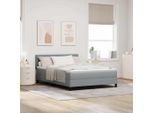 Maison Exclusive - Letto Con Materasso Boxspring Grigio Chiaro 160 X 200 Cm Tessuto