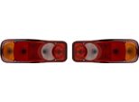Johns, Set Luci Posteriori Sinistra E Destra Adatte Per Peugeot Boxer Iii + Connettore Lampada A 6 Pin