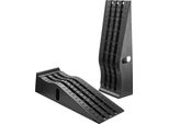 Succebuy Rampe Per Auto 2 Pezzi Con Altezza Di Sollevamento 155 Mm, Rampe Di Servizio Portatili Per Manutenzione Veicoli, Cambio Olio E Riparazioni, Adatte Per Autocarri, Portata Fino A 1474 Kg Per Rampa, Colore Nero