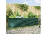 Maison Exclusive - Aiuola Rialzata Verde 320 X 80 X 81 Cm Acciaio
