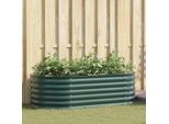 Maison Exclusive - Aiuola Rialzata Verde 160 X 80 X 44 Cm In Acciaio
