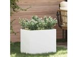 Maison Exclusive - Vaso Da Giardino Bianco 50 X 32 X 40 Cm Acciaio Laminato A Freddo