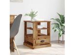 Maison Exclusive - Comodino Con Cassetti Legno Antico 50 X 50 X 60 Cm Materiale Ligneo