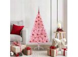 Maison Exclusive - Albero Di Natale Artificiale Preilluminato Rosa 120 Cm Pvc