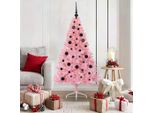Maison Exclusive - Albero Di Natale Artificiale Preilluminato Rosa 150 Cm Pvc