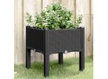 Maison Exclusive - Fioriera Con Piedini Nero 40X40X42 Cm Pp