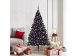 Maison Exclusive - Albero Di Natale Artificiale Preilluminato Nero 180 Cm Pvc