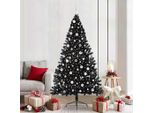 Maison Exclusive - Albero Di Natale Artificiale Preilluminato Nero 210 Cm Pvc