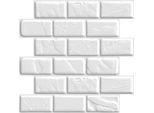 Poster Happyment Luxe 3D – 12 Pezzi – Pannelli Adesivi Da Parete – Adesivi Murali – Adesivi Per Piastrelle – Soggiorno E Bagno – 30X30 Cm – Impermeabili