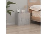 Maison Exclusive - Comodino Da Parete Grigio Cemento 50X30X47 Cm