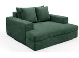 Dmora Divano Fisso 2 Posti Comazzo 162X167X86H Cm Verde, Sfoderabile Cuscini Sfoderabili