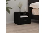 Maison Exclusive - Comodino Da Parete Nero 50X36X40 Cm
