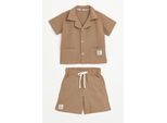 Bonito | Set Per Bambino - Camicia A Maniche Corte + Pantaloncini - Taglia 110 - Traspirante - Leggero - Comodo
