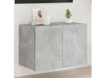 Maison Exclusive - Mobile Tv Con Luci Led Grigio Cemento 60X35X41 Cm