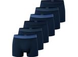 Boxer Da Uomo Schiesser, Confezione Da 6 - "95/5"", Slip, Cotone Elasticizzato, Logo Blu 2XL"