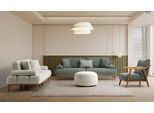 Elegante Divano Imbottito Di Design GrüNer A 3 Posti Per Soggiorno