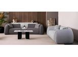 Set Divani Grigi Divano In Tessuto Di Design Mobili Imbottiti Moderni Per Soggiorno