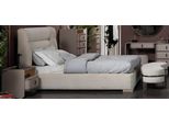 Elegante Camera Da Letto Beige Mobili Letto Imbottito 2 Comodini Panca