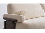 Moderno Divano A Tre Posti Marrone-Beige Lussuoso Divano Imbottito Elegante Divano