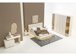 Set Completo Per Camera Da Letto Composto Da 6 Pezzi: Letto, Armadio, Toletta E Specchio