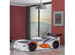Letto A Forma Di Auto Bianco Letto Per Bambini Di Design Letti In Plastica Letto A Forma Di Auto Da Corsa