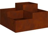 Maison Exclusive - Vaso Da Giardino Ruggine 80 X 80 X 48 Cm Acciaio Resistente Alle Intemperie