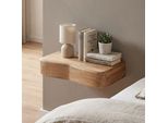 Finebuy Comodino Sospeso In Legno Massello Di Acacia 40 Cm Comodino Da Parete Cassetto Comodino Sospeso Camera Da Letto Moderno Ripiano Da Parete Fatto A Mano