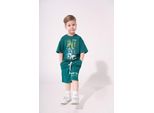 Bonito | Set Maglietta E Pantaloncini Da Bambino Future - Taglia 122 - 100% Cotone - Comodo Ed Elegante