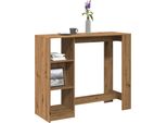 Maison Exclusive - Tavolo Da Bar Con Ripiano In Rovere Artisan 124X46X103,5 Cm Materiale Ligneo